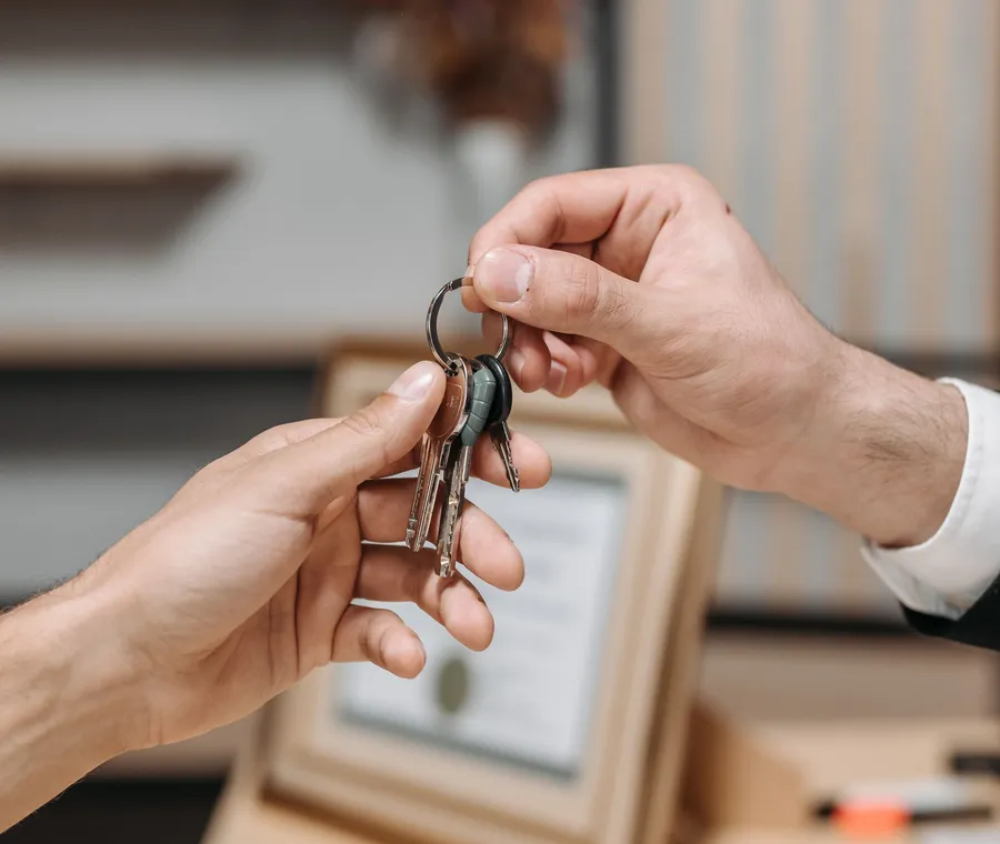Handing over the keys to a property